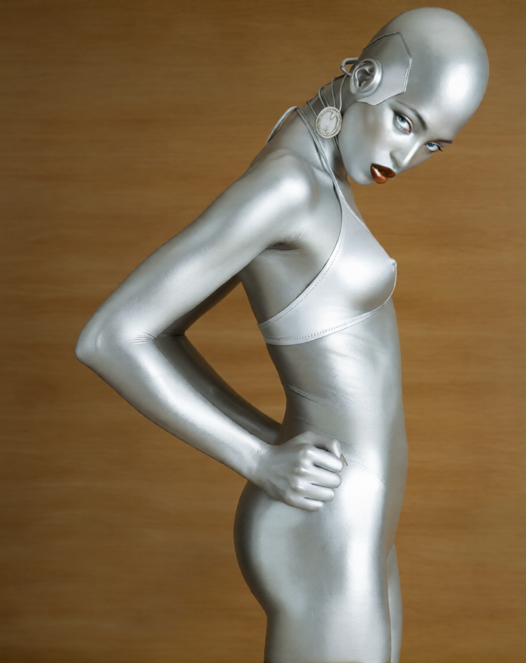 Naomi Cambel Gynoid - Paco Rabanne - Elle France 1997 01.jpg