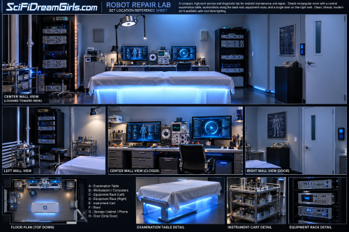 Sci‑Fi Robot Repair Lab